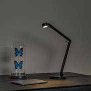 Lucide Ogden - lampe de table - 49 x 20 x 90 cm - 6W LED dimmable inclus - noir