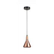 Nova Luce Venanzio - lampe suspendue - Ø 12,5 x 120 cm - cuivre