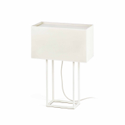 Faro Vesper - lampe à poser - 40 x 20 x 60 cm - blanc et beige