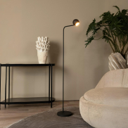 Lucide Comet - lampadaire rechargeable - 38,1 x 22 x 138 cm - 3 step dimmer - 3W dimmable LED inclus - noir