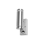 Integral LED Malaga – applique murale extérieure avec détecteur de mouvement – avec fonction d’override du capteur – 6,8 x 11,6 x 21,6 cm – IP54 – acier inoxydable