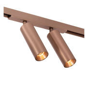 Lucide Linial Moxx - système de rails magnétiques - spot sur rail - 17 x 4,5 x 10 cm - LED 2 x 10W incl.  - Fonction de gradation et couleur de lumière réglable via l'application - champagne