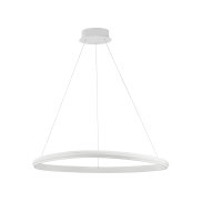 Nova Luce Aries - lampe suspendue - Ø 74 x 120 cm - 32W LED dimmable inclus - blanc sable