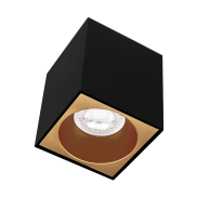 Century Italia Essenza Cube - spot de construction 1L - 9,6 x 9,6 x 10,2 cm - or et noir