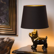 Lucide Extravaganza Sir Winston - lampe à poser - Ø 21 x 31,5 cm - noir