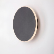 Nova Luce Nevo - applique murale - Ø 20 x 3,9 cm - 12W LED inclus - noir sable