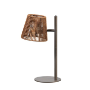 ETH Daan - lampe de table - Ø 18 x 45 cm - brun