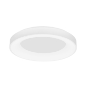Nova Luce Rando Thin - plafonnier - Ø 60 x 9 cm - 50W LED dimmable inclus - blanc sable - couleur de lumière blanc chaud