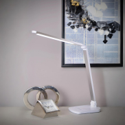 Lucide Vario - lampe de table - 51,5 x 13,5 x 39,4 cm - 8W LED dimmable inclus - blanc