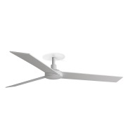 Faro Rudder L - ventilateur de plafond avec rosace encastrée - Ø 132 cm - blanc mat et frêne