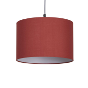 Searchlight Clyde Drum - abat-jour - Ø 30 x 20 cm - terracotta