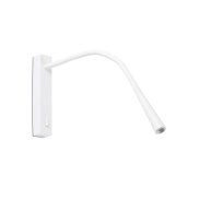 Faro Flin - applique murale avec interrupteur - 35,6 x 3,5 x 27,3 cm - 3W LED inclus - blanc mat