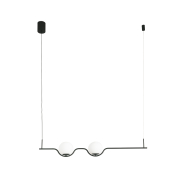 Faro Le Vita - lampe suspendue - 103 x 8 x 18 cm - 13W LED inclus - noir mat
