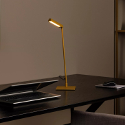 Lucide Lavale - lampe à poser - 27,2 x 13 x 42,3 cm - 3W LED avec fonction dimmer inclus - ocre jaune
