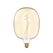 Daylight Italia Lampe LED Ellipse - Ø 17 x 26,4 cm - E27 - 8,5W dimmable - 2200K - ambre
