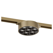 Lucide Linial Xavi - système de rails magnétiques - spot sur rail - Ø 9,5 x 4,5 cm - LED 7W incl. - Fonction de gradation et couleur de lumière réglable via l'application - champagne