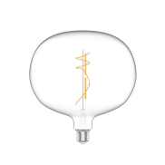 Daylight Italia Lampe LED Ellipse - Ø 22 x 23,5 cm - E27 - 10W dimmable - 2700K - transparent
