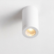 Nova Luce Spot - plafonnier extérieur - Ø 7,6 x 14 cm - IP54 - blanc sablé