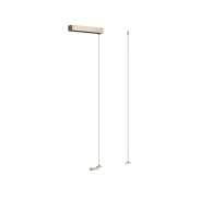 Lucide Linial - système de rail magnétique - kit de suspension avec câble et plaque de plafond - 30 x 8 x 200 cm - champagne