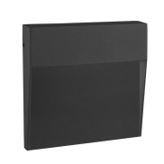 Century Italia Paseo - applique murale d'extérieur - 10,5 x 10,5 x 2,4 cm - 4W - IP54 - noir