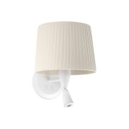 Faro Samba - applique murale avec interrupteur - 21,5 x 19 x 17,3 cm - 3W LED inclus - blanc et beige