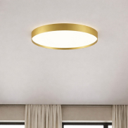 Nova Luce Roi - plafonnier - Ø 50 x 8,5 cm - 48W dimmable LED inclus - or brossé