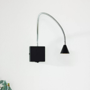 Lucide Buddy - applique murale - 8 x 8 x 62 cm - 4W LED inclus - noir