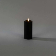 Konstsmide - Bougie à LED sur piles avec effet de flamme vacillante - Ø 7 x 15 cm - IP44 - noir