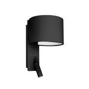Faro Fold - applique murale avec interrupteur - 20 x 22 x 30 cm - 3W LED inclus - noir mat