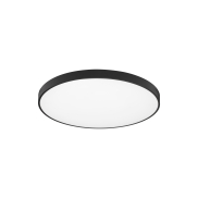 Nova Luce Perfect Profile - plafonnier - Ø 80 x 10 cm - 80W LED dimmable inclus - noir