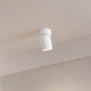 Nova Luce Amecy - spot en saillie 1L - Ø 6 x 11 cm - blanc sablé