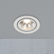Nordlux Alec 1-Kit - spot encastré - Ø 95 mm, Ø 80 mm encastré - gradateur 3 niveaux - 6,1W LED inclus - IP44 - blanc