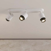 Nova Luce Ison - spot en saillie 3L - 58 x 17 x 14 cm - blanc sablé