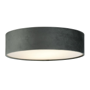 Searchlight Drum - plafonnier - Ø 38 x 10 cm - gris