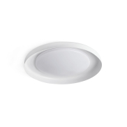 Faro Dolme - plafonnier - Ø 40 x 7 cm - 24W LED inclus - blanc mat