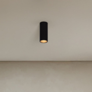 Nova Luce Comet - plafonnier - Ø 4 x 10 cm - noir sablé
