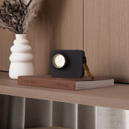 Nova Luce Kedros - lampe à poser rechargeable -  14 x 11 x 5 cm - 3W dimmable LED inclus - noir