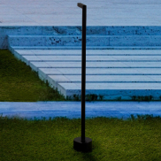 Nova Luce Pipe - lampe de jardin - 11 x 64,5 cm - 5W LED inclus - IP65 - noir sablé