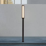 Nova Luce Solstice - lampe de jardin - 14,5 x 220 x 14,5 cm - 16W LED inclus - IP65 - anthracite foncé