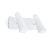 Faro Lao - spot en saillie 2L - 25 x 12 x 14 cm - 2 x 4,5W LED inclus - blanc mat