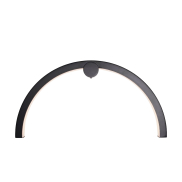 Maxlight Trio Arc - applique murale en saillie - 60 x 11 x 30 cm - 16W LED inclus - IP44 - noir