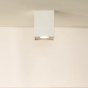 Lucide Tube square - spot apparent - 9,6 x 9,6 x 12,5 cm - blanc