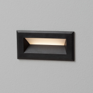 Nova Luce Vivion - applique encastrée - 10 x 5 x 6,5 cm - 1W LED inclus - IP54 - noir sablé