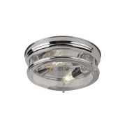 Searchlight Edinburgh - plafonnier - Ø 35 x 14,5 cm - IP44 - chrome