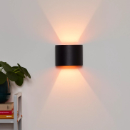 Lucide Xio - applique murale avec 2 faisceaux réglables - 13 x 11 x 9,7 cm - 4W LED inclus - noir