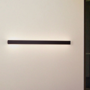 Nova Luce Path - applique murale extérieure - 4,7 x 100 x 6 cm - 19W LED inclus - IP65 - noir sablé