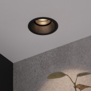 Nova Luce Reina - spot encastré - Ø 90 mm x 49 mm, encastré Ø 75 mm - noir