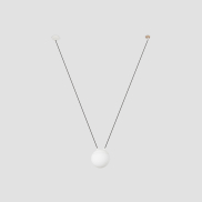 Faro Mine - lampe suspendue 1L - blanc mat - verre
