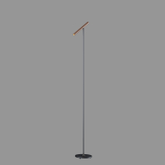 Artdelight Kansas - lampadaire - 20 x 25 x 140 cm - 6W dimmable LED inclus - noir et bronze
