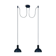 ONE Light E27 Round 2L - lampe suspendue - Ø 20 x 219,5 cm - noir